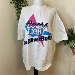 Vintage 1990s Coors Light Silver Bullet t-shirt XL